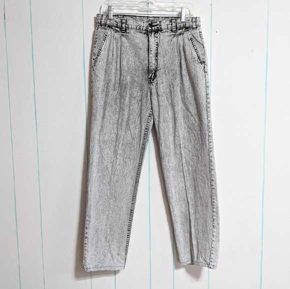 VTG Loafers Acid Wash Jeans 30 Waist - Picture 5 of 8